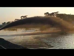 YSCSD350 katı kapasite 360 cbm/h hidrolik kesiciler emme süpürge çalışmakta-- Yongsheng süpürge