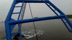 YSCSD450 18 inç katı kapasite 700 cbm/h kesicinin emme süpürgesi çalışma yerinde test edilmesi